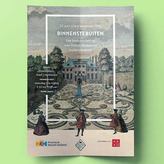 Image for De reizende #tentoonstelling #Binnenstebuiten over Noord-Hollandse buitenplaatsen staat dit weekend nog bij Chateau Marquette in Heemskerk, daarna gaat hij de winteropslag in. #posterspree