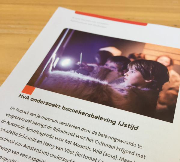 Image for Onverwacht leuk: IJstijd staat met een flink artikel in Museumvisie in het kader van een onderzoek van HvA.