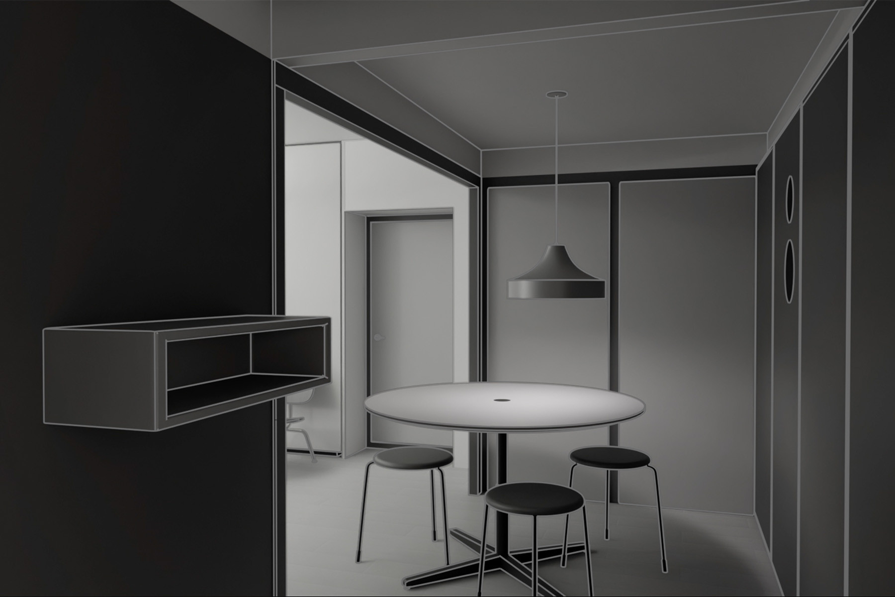 Image for Voor de AVROTROS Close Up-documentaire Kho Liang Ie - ontwerper van zijn tijd van regisseur Lex Reitsma, reconstrueerden wij Kho's voormalige woning als 3D-animatie.